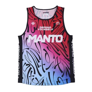 Kimona, stroje i obuwie - Tank Top Treningowy męski MANTO Multi Gradient czerwony MNR512_BLU/RED_2S S - grafika 1