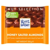 Czekolada - Ritter Sport CZEKOLADA MLECZNA Z CAŁYMI MIGDAŁAMI SOLONYMI W MIODZIE 100G zakupy dla domu i biura OF7046 - miniaturka - grafika 1