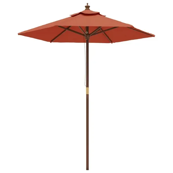 Parasol ogrodowy, 196x231cm, terakota