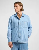 Koszule męskie - LEE RLX WORKWEAR OVERSHIRT SKYLINE WASH 112364145 XL - miniaturka - grafika 1
