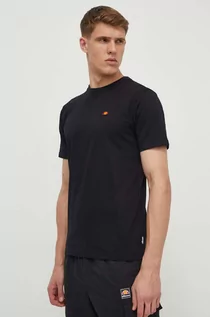 Koszulki męskie - Ellesse t-shirt bawełniany Cassica T-Shirt męski kolor czarny gładki SHR20276 - grafika 1