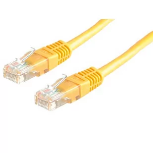 Patchcord UTP kat.5e 1m (żółty) - Patchcordy - miniaturka - grafika 1