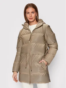 Rains Kurtka zimowa Unisex 1537 Beżowy Regular Fit - Kurtki damskie - miniaturka - grafika 1
