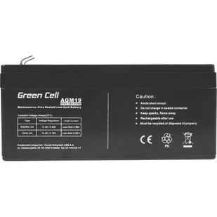 Green Cell Akumulator Agm Vrla Green Cell 12v 3.3ah 49586_35269 [11219215] - Ładowarki i akumulatory - miniaturka - grafika 1