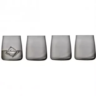 Lyngby Glas Szklanki do wody ze szkła kryształowego Smoke 31568 4 x 420 ml - Szklanki - miniaturka - grafika 1