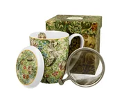 Kubki - Duo Gift Kubek 380 ml z zaparzaczem GOLDEN LILLY by William Morris DUG_3343 - miniaturka - grafika 1
