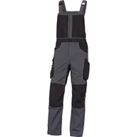 Odzież robocza - Delta Plus Ogrodniczki mach Spirit z 60% bawełny i 40% poliestru - 270 G/M2 kolor szaro-czarny rozmiar 3XL M5SA2GN3X M5SA2GN3X - miniaturka - grafika 1