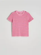 Koszulki i topy damskie - Reserved - T-shirt regular - wielobarwny - miniaturka - grafika 1