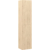 Szafki łazienkowe - Mexen Rivel słupek łazienkowy 35 cm, 2 drzwi, ryflowany, dąb - 91A21-03016-2-BF81 - miniaturka - grafika 1