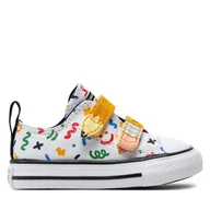 Buty dla chłopców - Trampki Converse Chuck Taylor All Star Easy-On Doodles A07219C Biały - miniaturka - grafika 1
