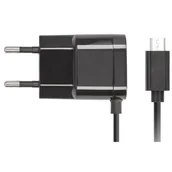 Ładowarki do telefonów - Forever Ładowarka Ład siec micro USB 1A czarna new shell GSM020147 - miniaturka - grafika 1