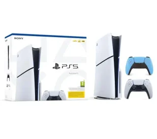 Sony PlayStation 5 Slim D Chassis PS5 1TB z napędem + Dodatkowy Pad Niebieski - Konsole Playstation - miniaturka - grafika 1