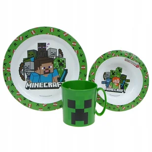 ZESTAW OBIADOWY do mikrofalówki Minecraft (40804) - Kubki dla dzieci - miniaturka - grafika 1