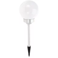 Lampy ogrodowe - Lampa solarna kula, Ø 15 x 47 cm, 4 diody LED, biała - miniaturka - grafika 1