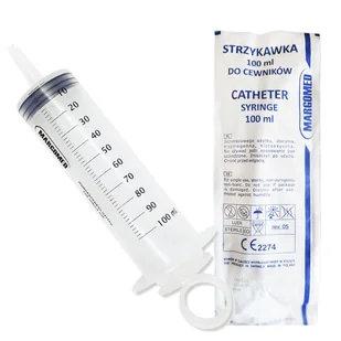 Strzykawka cewnikowa 100ml Margomed 1szt - Meble i wyposażenie gabinetów medycznych - miniaturka - grafika 1