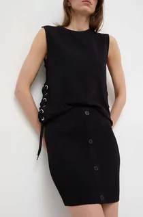 Spódnice - Silvian Heach spódnica kolor czarny mini ołówkowa - grafika 1
