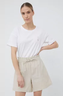 Koszulki i topy damskie - Outhorn t-shirt bawełniany kolor biały - grafika 1