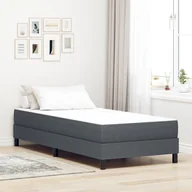 Materace - vidaXL Materac kieszeniowy ciemnoszary średni 80x200x20 cm materiał - miniaturka - grafika 1