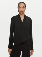 Bluzki damskie - Calvin Klein Bluzka K20K208000 Czarny Regular Fit - miniaturka - grafika 1