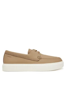 Calvin Klein Mokasyny Hybrid Lace Up Boat Lth HM0HM01812 Brązowy - Mokasyny męskie - miniaturka - grafika 1