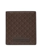 Portfele - Calvin Klein Duży Portfel Damski Coated Ns Slim Billfold LV04D1084G Brązowy - miniaturka - grafika 1