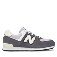 Buty dla dziewczynek - Sneakersy New Balance G57436O Szary - miniaturka - grafika 1