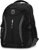 Plecaki - ﻿Duży PLECAK MĘSKI DAMSKI Szkolny NA LAPTOPA Czarny DO PRACY Solidny POJEMNY - miniaturka - grafika 1