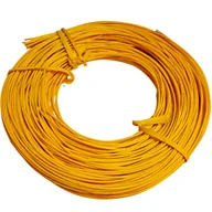 Sztuczne kwiaty - [61205] Rattan w krążku 1,7mm 100g jasny pomarańczowy - miniaturka - grafika 1