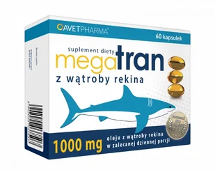 AVET PHARMA S.K.A MEGA TRAN Z wątroby rekina 60 kaps 3068241 - Suplementy naturalne - miniaturka - grafika 1