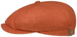 Kaszkiet Lniany Hatteras by Stetson, pomarańczowy-czerwony, 61 cm - Czapki męskie - miniaturka - grafika 1