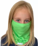 Czapki dla dzieci - NANO szalik wielofunkcyjny - dziecięcy .zielony - miniaturka - grafika 1