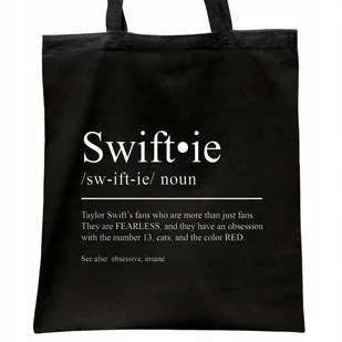 Torba bawełniana czarna na zakupy Taylor Swift Dla Fanów Prezent - Torby i wózki na zakupy Torba bawełniana czarna na zakupy Taylor Swift Dla Fanów Prezent - Torby i wózki na zakupy - miniaturka - grafika 1