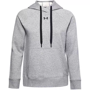 Bluzy damskie - Bluza damska Under Armour Rival Fleece Hb Hoodie szara 1356317 035-XL - grafika 1