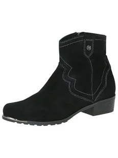 Caprice Damskie sztyblety Boot Heel 9-25306-43, Black Suede, 38 EU, czarny zamsz, 38 EU - Botki damskie - miniaturka - grafika 1