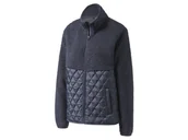 Kurtki i kamizelki sportowe damskie - CRIVIT Bluza damska z imitacji skóry jagnięcej i pikowaniem (Granatowy, S (36-38)) - miniaturka - grafika 1