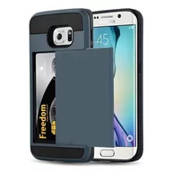 Etui i futerały do telefonów - Etui Do Samsung Galaxy S6 EDGE Pokrowiec w NAVY NIEBIESKI SEJF Hard Case Cover Obudowa Ochronny Cadorabo - miniaturka - grafika 1
