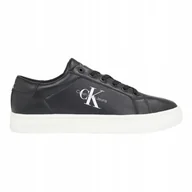 Buty sportowe męskie - Calvin Klein Buty Męskie Skórzane Classiccuplowlaceup Lth ML Czarne r.44 - miniaturka - grafika 1