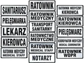 Odzież robocza - Emblemat Funkcyjny Odblaskowy Na Rzepie 13 X 5 Cm Nowy - miniaturka - grafika 1