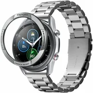 Akcesoria do smartwatchy - Spigen Ramka Chrono Shield Bezel Galaxy Watch 3 45mm, srebrna 8809756641046 - miniaturka - grafika 1