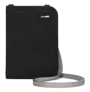 Pacsafe Rfidsafe etui na monety, 17 cm, Czarny, Jeden rozmiar, Worek na monety - Etui na dokumenty i karty - miniaturka - grafika 1