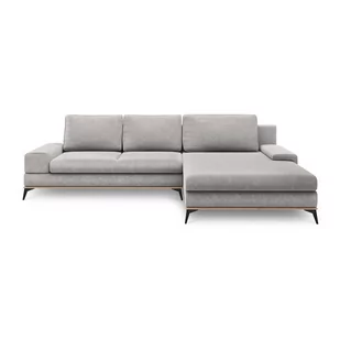 Jasnoszary rozkładany narożnik Windsor & Co Sofas Planet, prawostronny - Narożniki - miniaturka - grafika 1