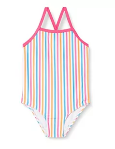 NAME IT Girl's NMFZIZA Swimsuit Box TB kostium kąpielowy, jasny biały, 86/92, Bright White, 86/92 cm - Stroje kąpielowe - miniaturka - grafika 1