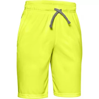 Spodnie i spodenki dla chłopców - Chłopięce spodenki treningowe UNDER ARMOUR Prototype Wordmark Shorts - limonka - grafika 1