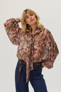 Bluzka z jedwabiem Paisley - Bluzki damskie Bluzka z jedwabiem Paisley - Bluzki damskie - miniaturka - grafika 1