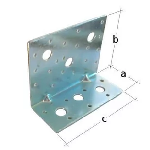 Kątownik przetłaczany wzmocniony KPW-9 50mm x 90mm x 116mm - Inne mocowania - miniaturka - grafika 2