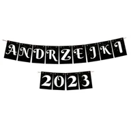 Dekoracje domu - BANER GIRLANDA NAPIS ANDRZEJKI DEKORACJA ZABAWA 2023 Y3 - miniaturka - grafika 1