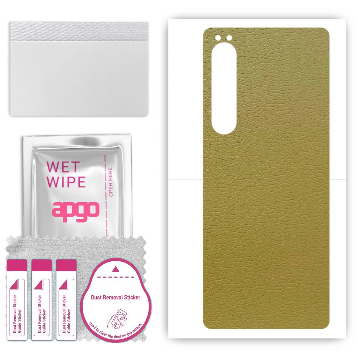 Folia naklejka skórka strukturalna na TYŁ do Sony Xperia 1 IV - Skóra Oliwkowa - apgo SKINS