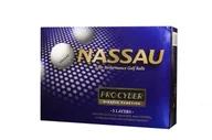 Golf - Piłki golfowe NASSAU PRO CYBER (żółte) - miniaturka - grafika 1