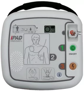 Cu Medical Systems Defibrylator AED - iPAD SP1 z szafką białą - Sprzęt ratunkowy - miniaturka - grafika 1