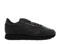 Buty dla dziewczynek - Buty dziecięce Reebok 50170 CLASSIC LEATHER Czarne - miniaturka - grafika 1